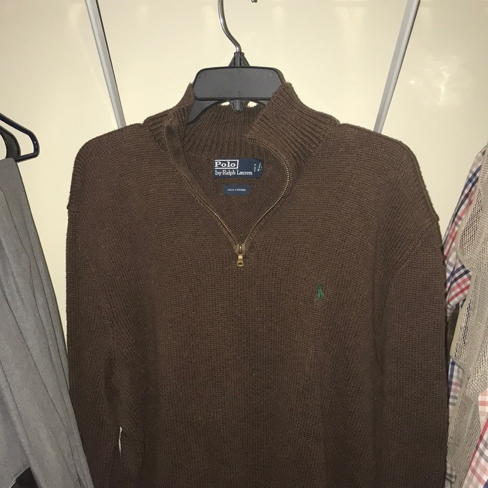 Polo Ralph Lauren Brown 100% cotton sweater